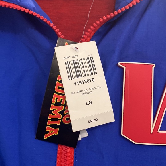 My Hero academia jacket. Size large. Red and blue - Picture 2 of 6